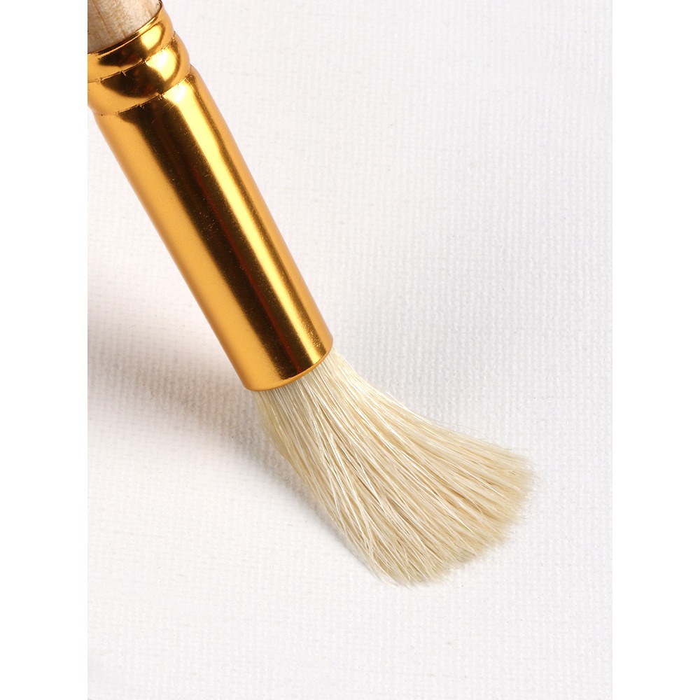 圖繪通油畫筆豬鬃毛圓頭畫筆單支套裝排筆美術學生專用水彩水粉圓峯筆刷色丙烯油畫顏料筆手繪成人專業毛筆-細節圖4