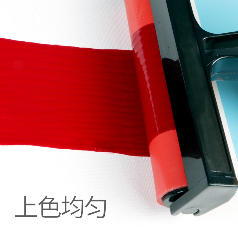 圖繪通油畫滾筒版畫膠輥滾筒油墨滾筒上墨印墨滾筒橡膠滾輪兒童專用木版畫油畫工具壓花橡膠滾筒-細節圖2