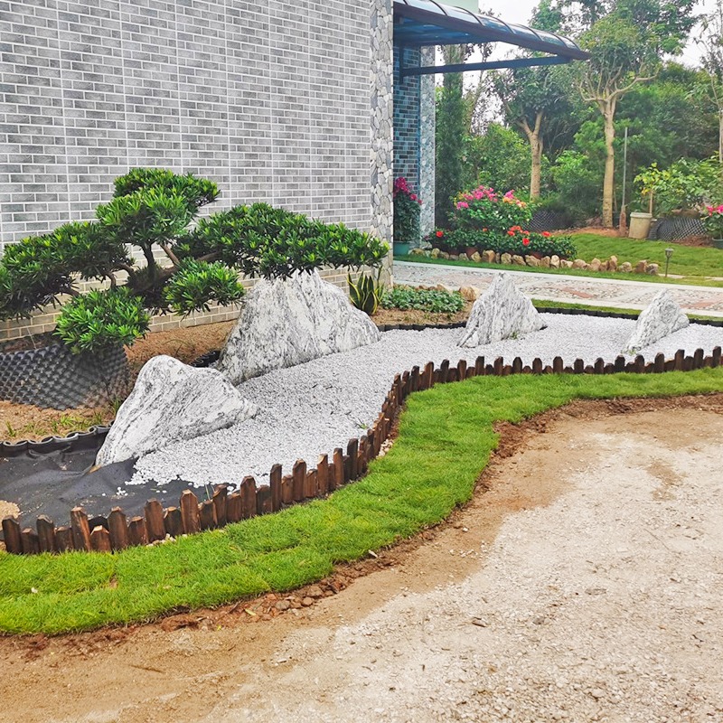 庭院花園花壇圍邊裝飾景觀圍樹圈擋土板分隔條園林綠化草石隔離帶-細節圖2