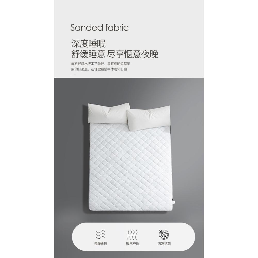 南極人牀墊乳膠軟墊家用加厚宿舍單人學生墊褥榻榻米墊子海綿墊被-細節圖9