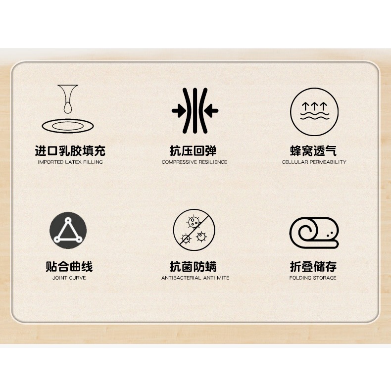 抗菌乳膠牀墊軟墊家用海綿墊榻榻米遮蓋墊被褥子學生宿舍單人專用-細節圖7