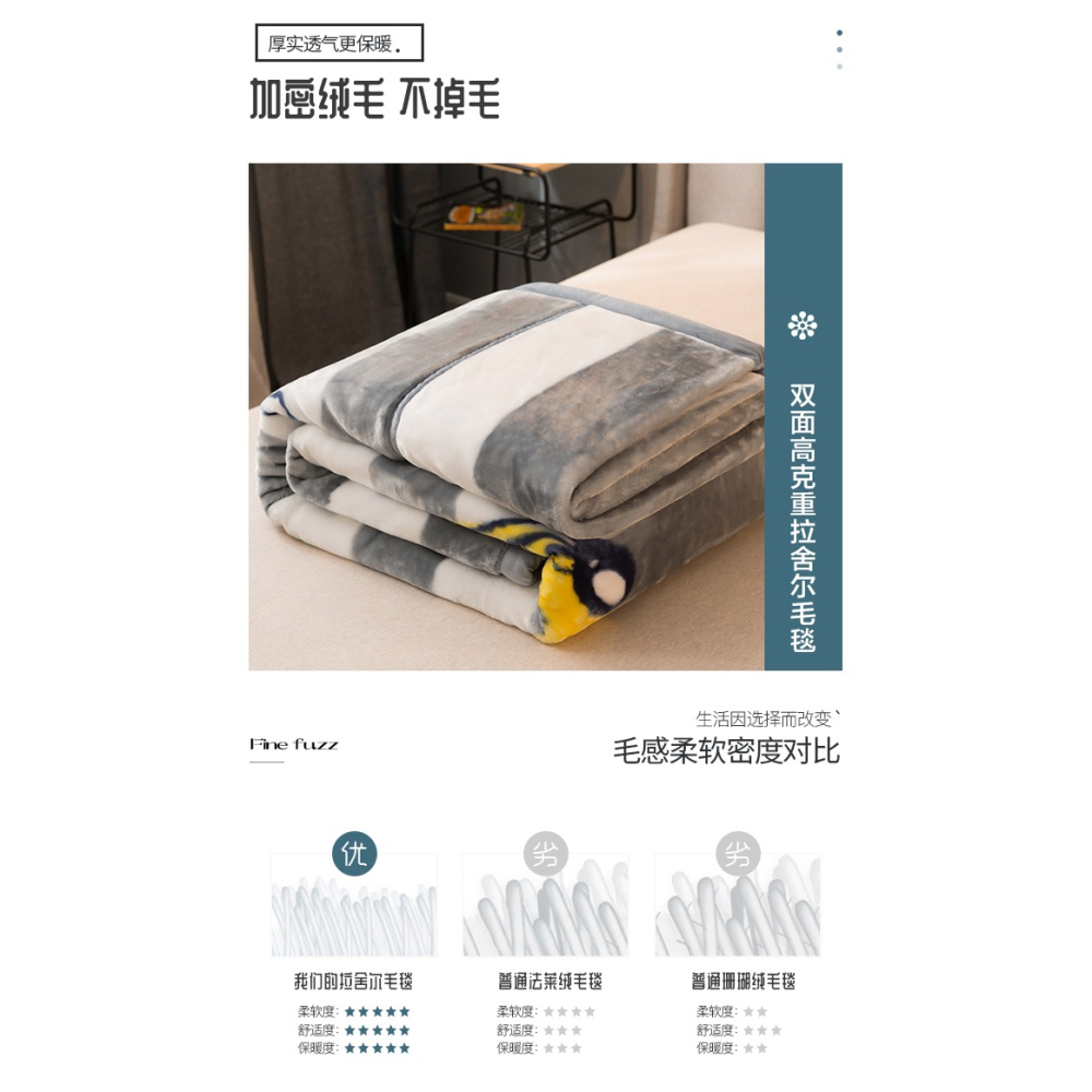 南極人毛毯被子冬被冬季加厚保暖牛奶珊瑚絨牀單春秋被芯單人宿舍-細節圖9