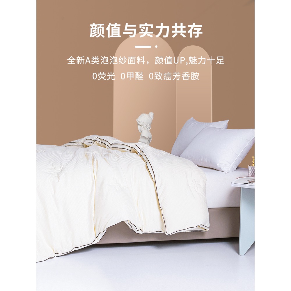 南極人大豆纖維被子冬被春秋被空調被芯四季通用單人棉被加厚保暖-細節圖4