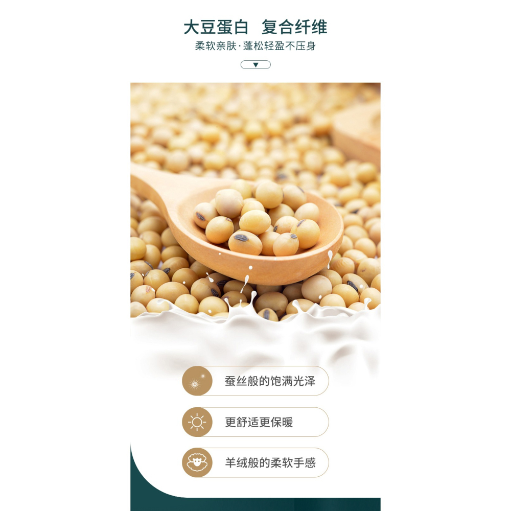 南極人大豆纖維被子冬被春秋被空調被芯四季通用單人棉被加厚保暖-細節圖8