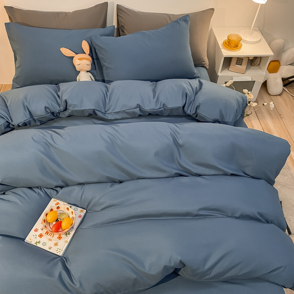 南極人水洗棉四件套牀單被套春秋款宿舍夏季裸睡牀品牀上三件套4-細節圖2