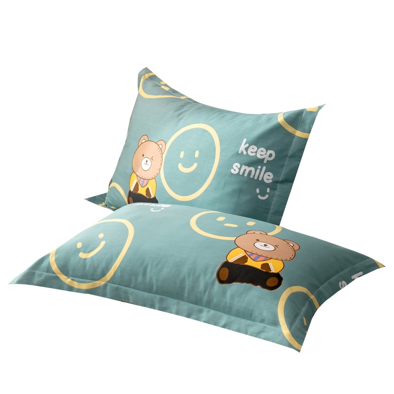 南極人全棉枕套純棉枕頭套雙人單人學生宿舍枕芯套48x74cm一對裝-細節圖2