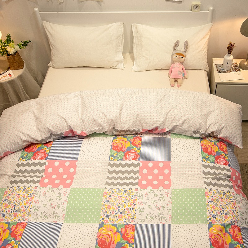 全棉被套單件150x200單人學生兒童100純棉1.5被罩200x230雙人被單-細節圖8