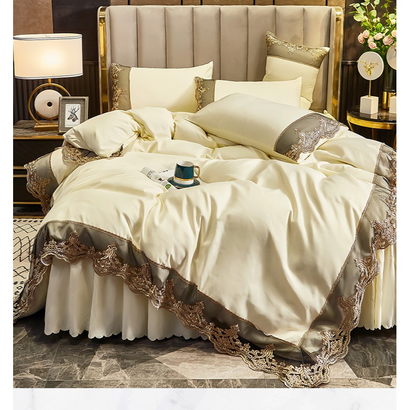 南極人高端輕奢冬天磨毛四件套加厚保暖被套牀單牀裙冬季牀上用品-細節圖7