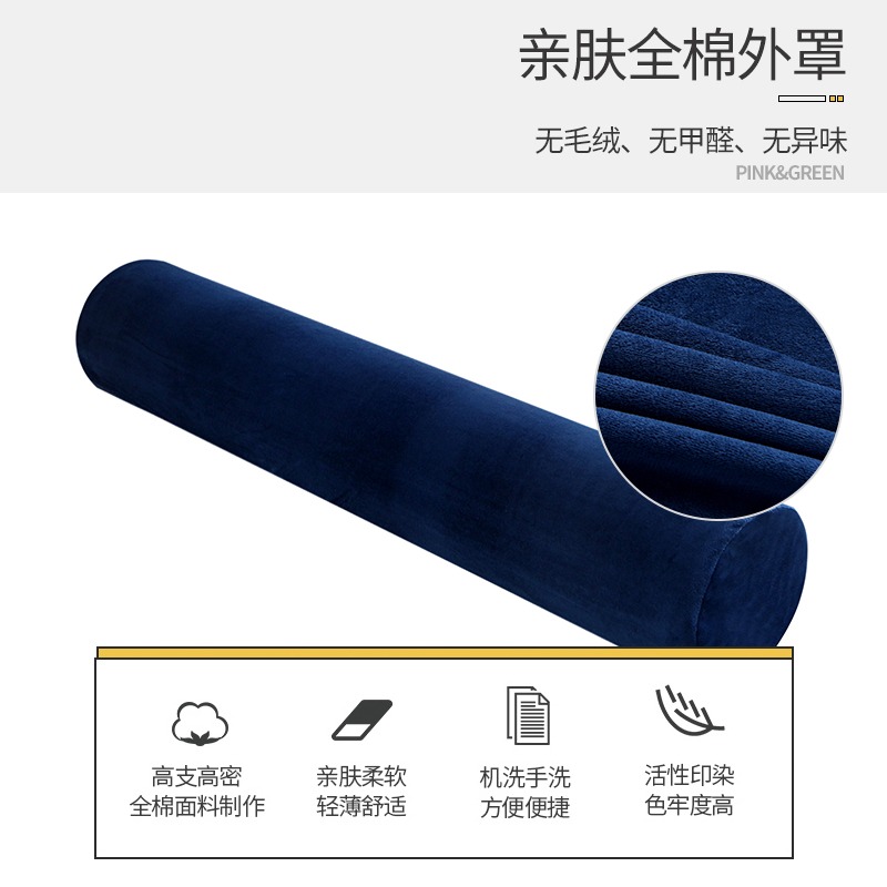 泰國乳膠圓柱頸椎枕圓枕頭護頸椎枕睡覺專用雙人長條圓形糖果枕頭-細節圖5