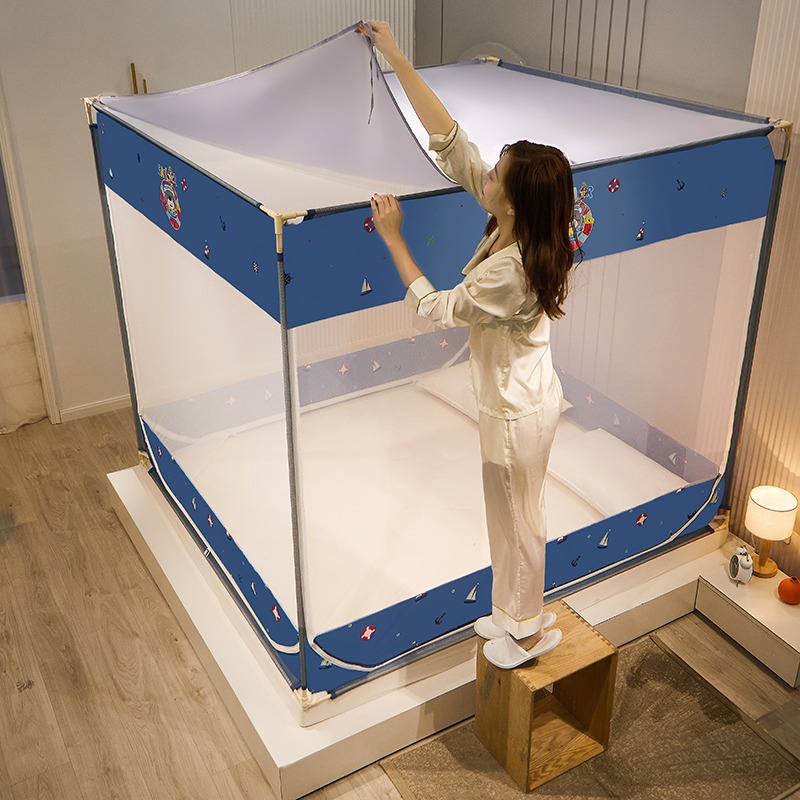 南極人坐牀蚊帳防塵頂遮光布家用 搭配蚊帳使用可擋灰 單拍不發！-細節圖3