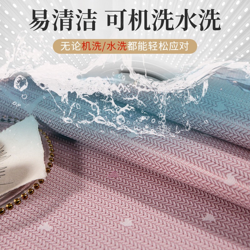 高端冰絲涼席夏季可機洗水洗可折疊空調家用冰涼軟席子夏天三件套-細節圖4