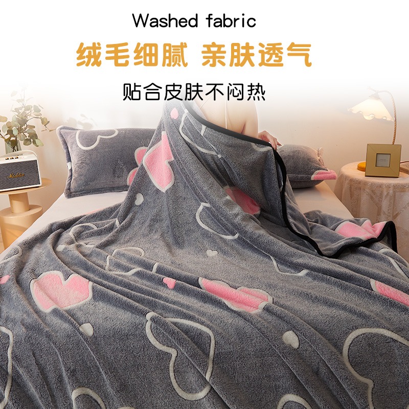毛毯夏季薄款辦公室午睡珊瑚絨毯單人毛巾被子春秋沙發蓋毯空調毯-細節圖4