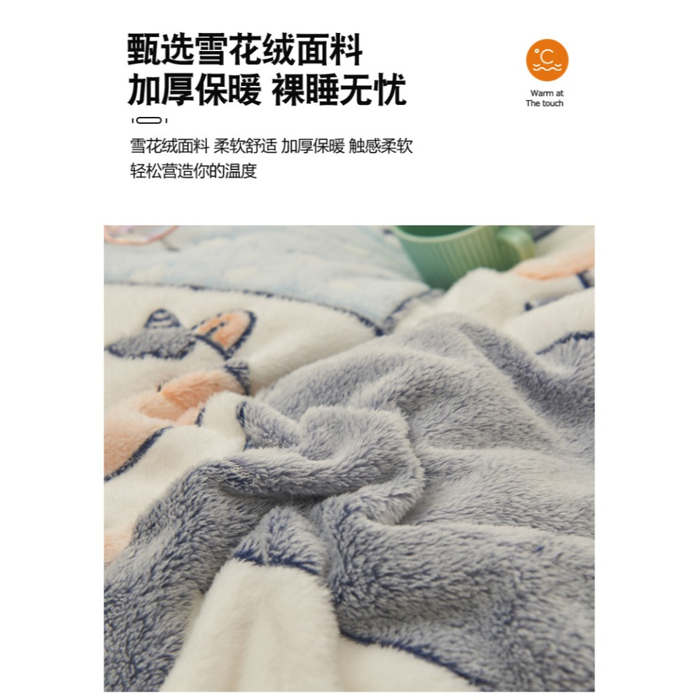 冬季加厚鋪牀珊瑚被子法蘭絨毯牀單人學生宿舍毛毯子春秋牀上用品-細節圖10