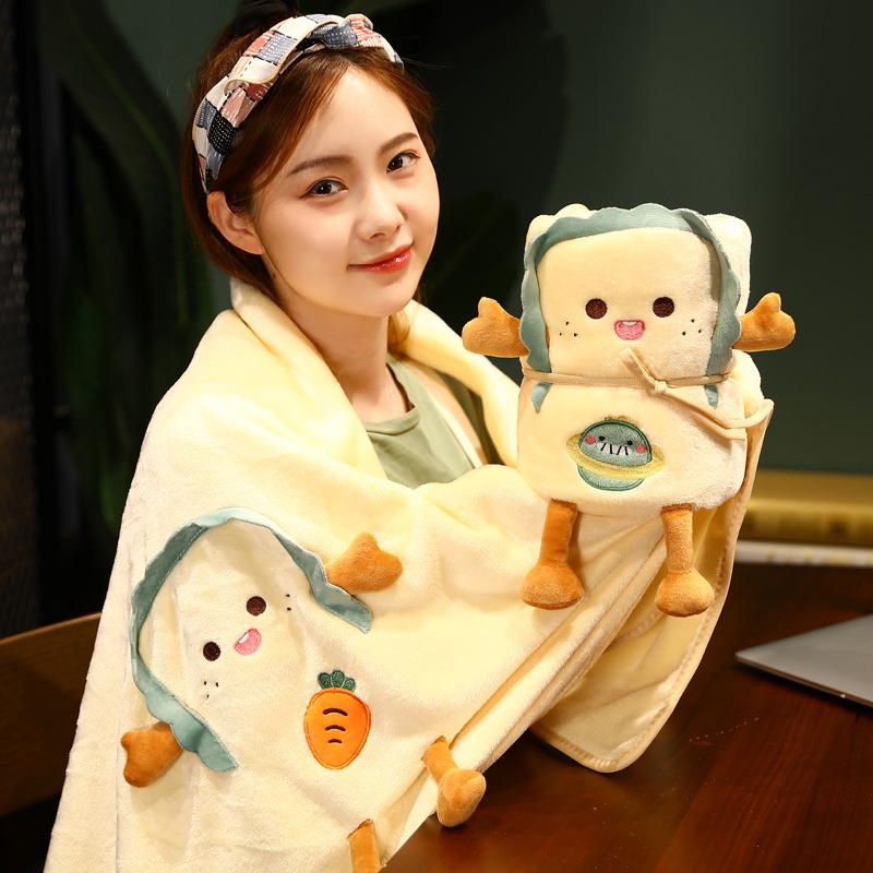 夏季小毯子辦公室空調小學生午睡薄款毛毯宿舍單人沙發用午休卷毯-細節圖3