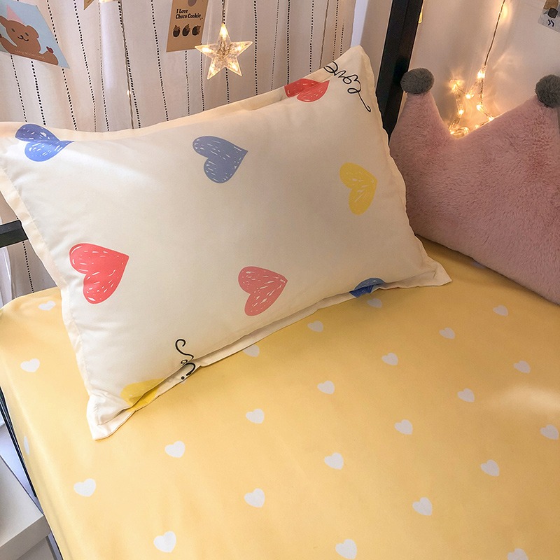 學生宿舍牀上三件套水洗棉牀單被套四件套寢室單人被罩牀品套件夏-細節圖5