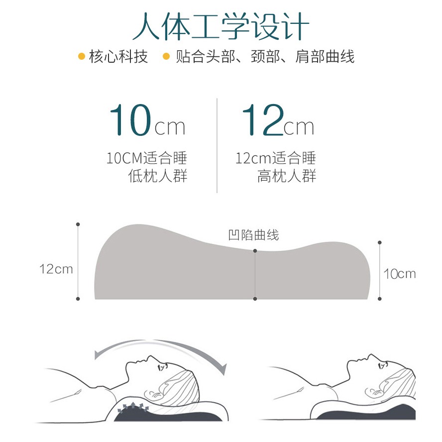 全棉乳膠枕套單人記憶枕頭套60x4050x30兒童學生枕巾單只一對拍兩-細節圖9