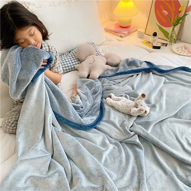 南極人毛毯冬季加厚珊瑚法蘭絨小毯子辦公室午睡毯兒童毯沙發蓋毯-細節圖7