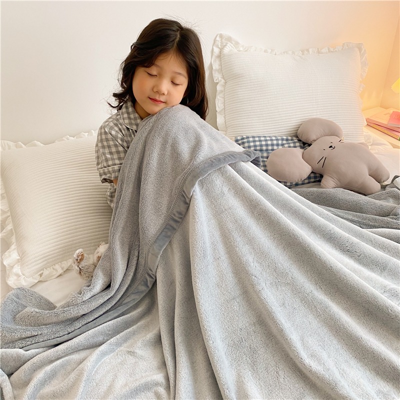 南極人毛毯冬季加厚珊瑚法蘭絨小毯子辦公室午睡毯兒童毯沙發蓋毯-細節圖8