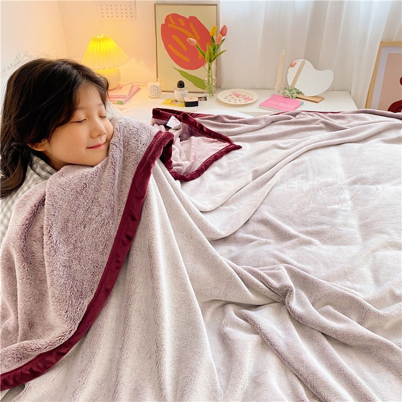 南極人毛毯冬季加厚珊瑚法蘭絨小毯子辦公室午睡毯兒童毯沙發蓋毯-細節圖9