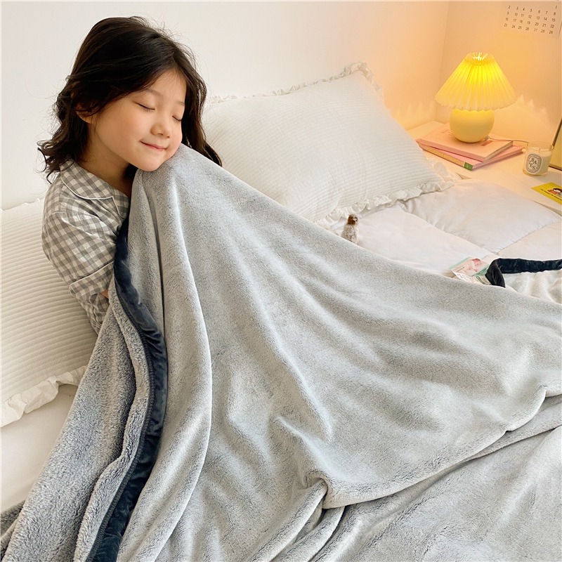 南極人毛毯冬季加厚珊瑚法蘭絨小毯子辦公室午睡毯兒童毯沙發蓋毯-細節圖10