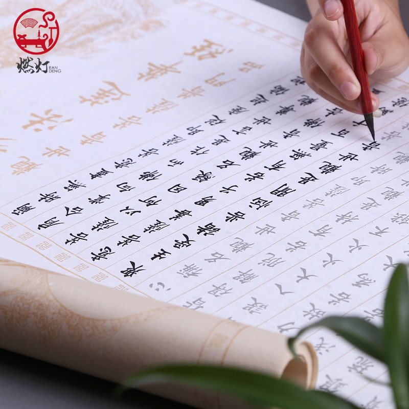 燃燈 《妙法蓮華經》觀世音普門品《佛說阿彌陀經》手抄佛經抄經本毛筆小楷臨摹宣紙描紅-細節圖2