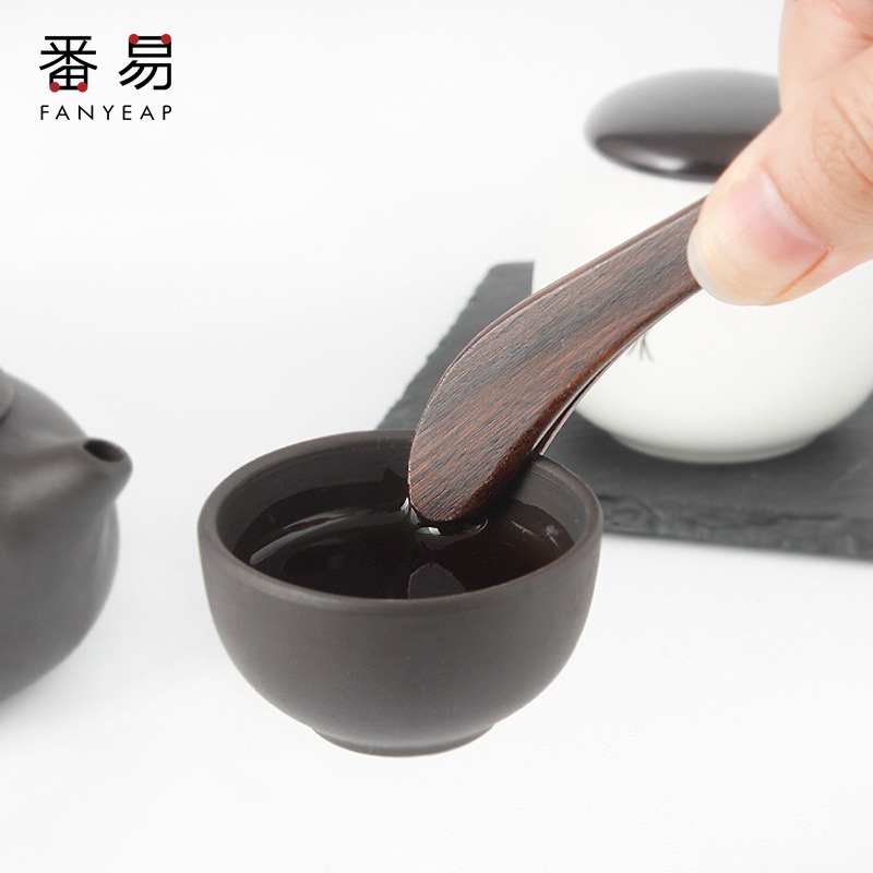 禪意賞茶荷竹製茶則茶針茶刀茶錐茶撥三件套裝配件茶勺茶鏟純手工-細節圖5