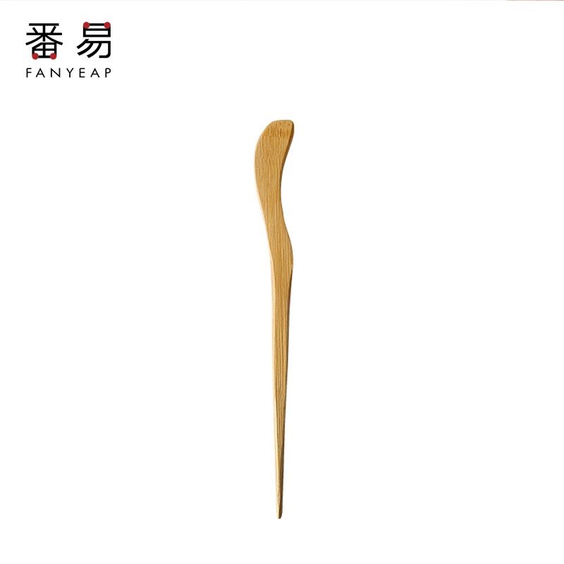 禪意賞茶荷竹製茶則茶針茶刀茶錐茶撥三件套裝配件茶勺茶鏟純手工-細節圖9