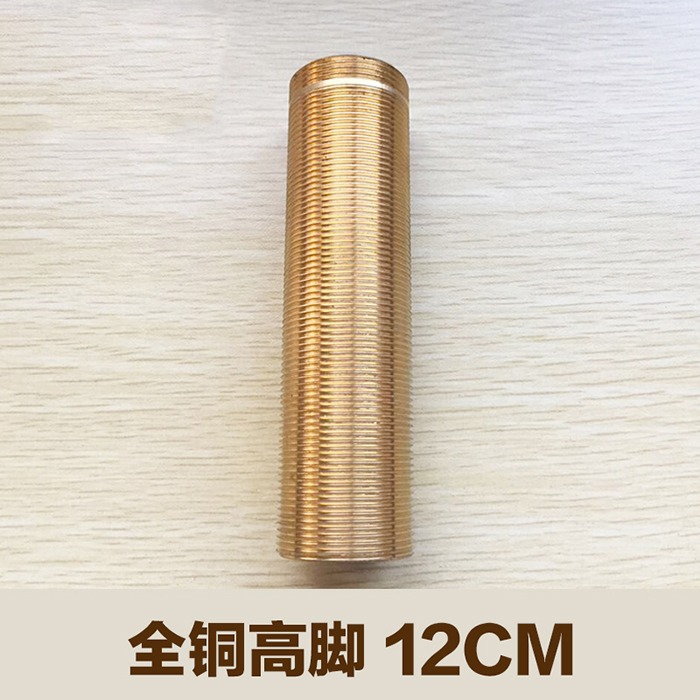 水龍頭全銅加長銅管臺上盆厚臺面專用螺紋銅管-細節圖2