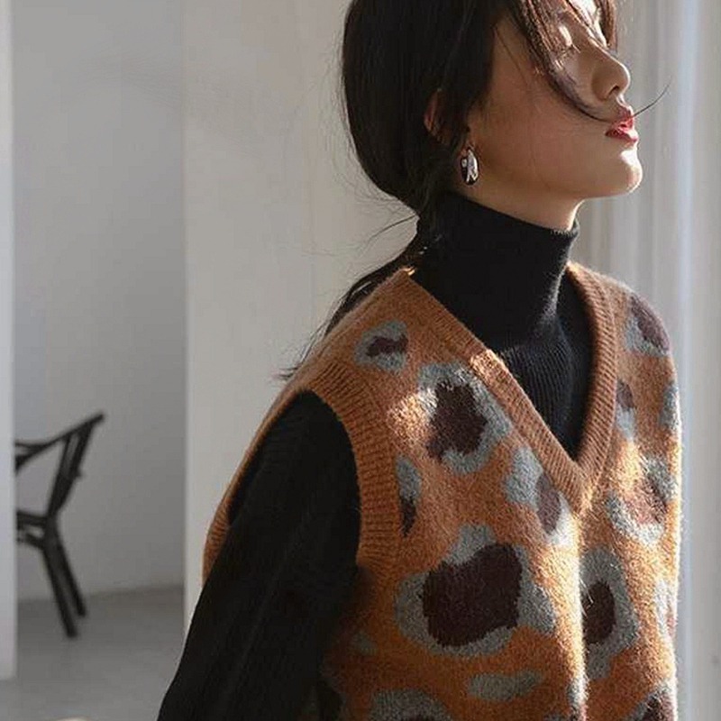 年春秋新款女士坎肩毛衣馬夾上衣針織小背心馬甲疊穿短款外搭-細節圖2