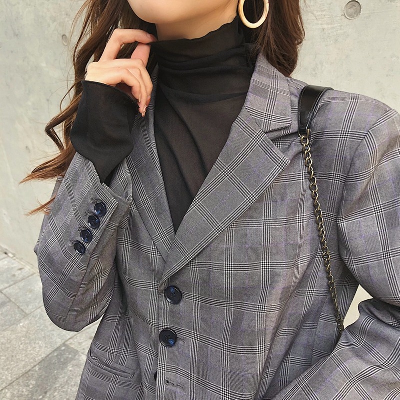 蕾絲打底衫女長袖年新款秋季高領網紗內搭上衣歐貨爆款小衫潮-細節圖3