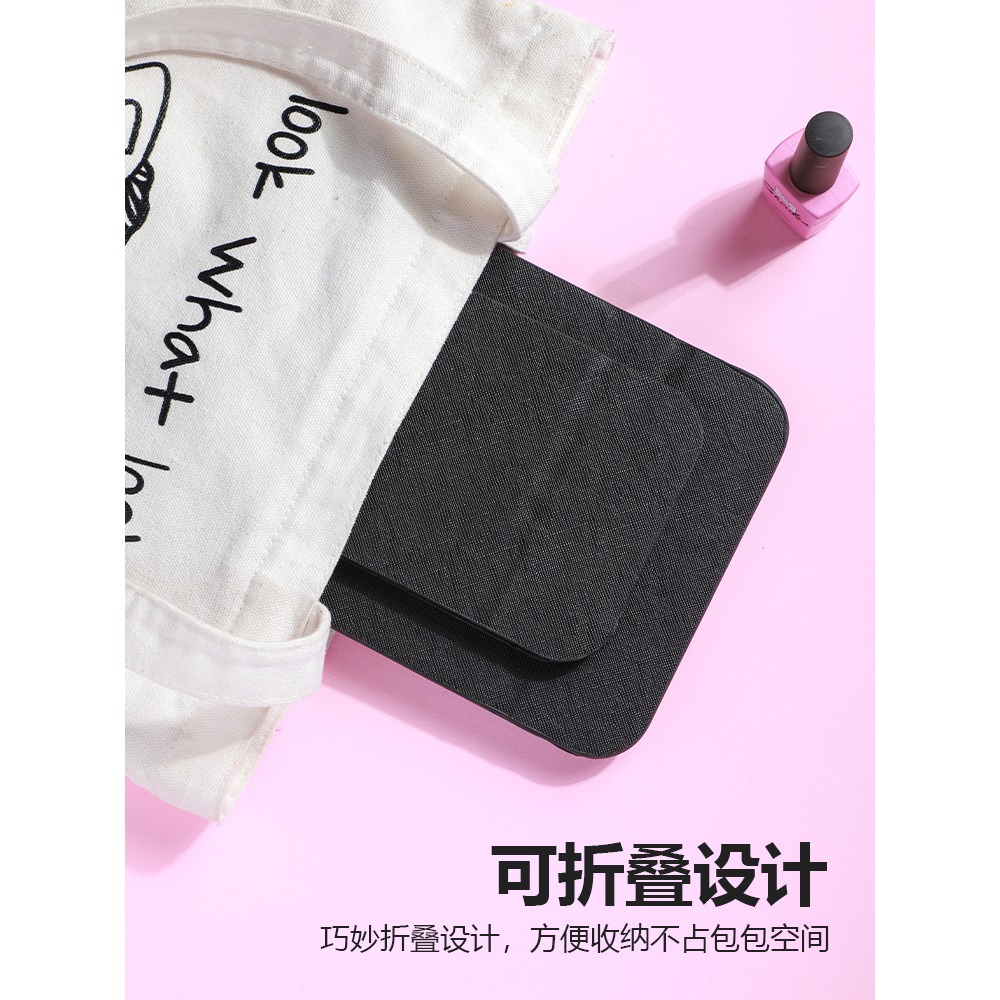 折疊鏡子化妝鏡臺式桌面可立家用小型便攜辦公室學生宿舍小號翻蓋-細節圖3