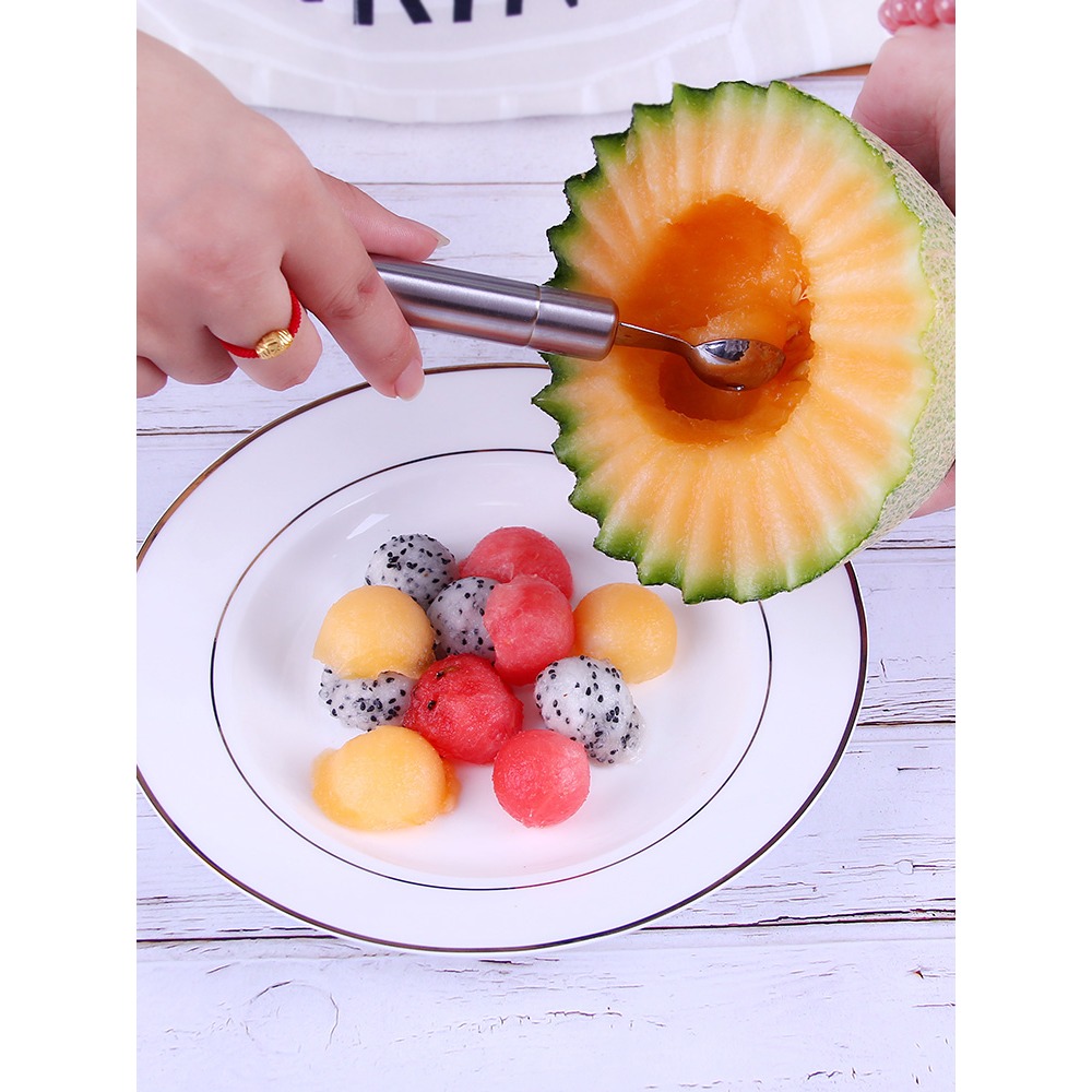 水果勺挖球器挖水果球勺子造型圓勺子多功能圓球挖勺神器切西瓜球-細節圖2