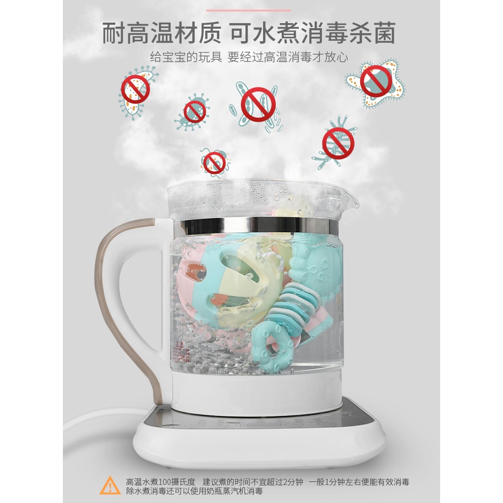 嬰兒玩具新生手搖鈴早教益0-3個月寶寶2智抓握訓練6牙膠可咬1歲-細節圖3