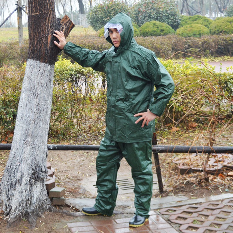 雨得樂雨衣雨褲套裝 成人高彈力型防水服 工地釣魚 電動車雨衣-細節圖2