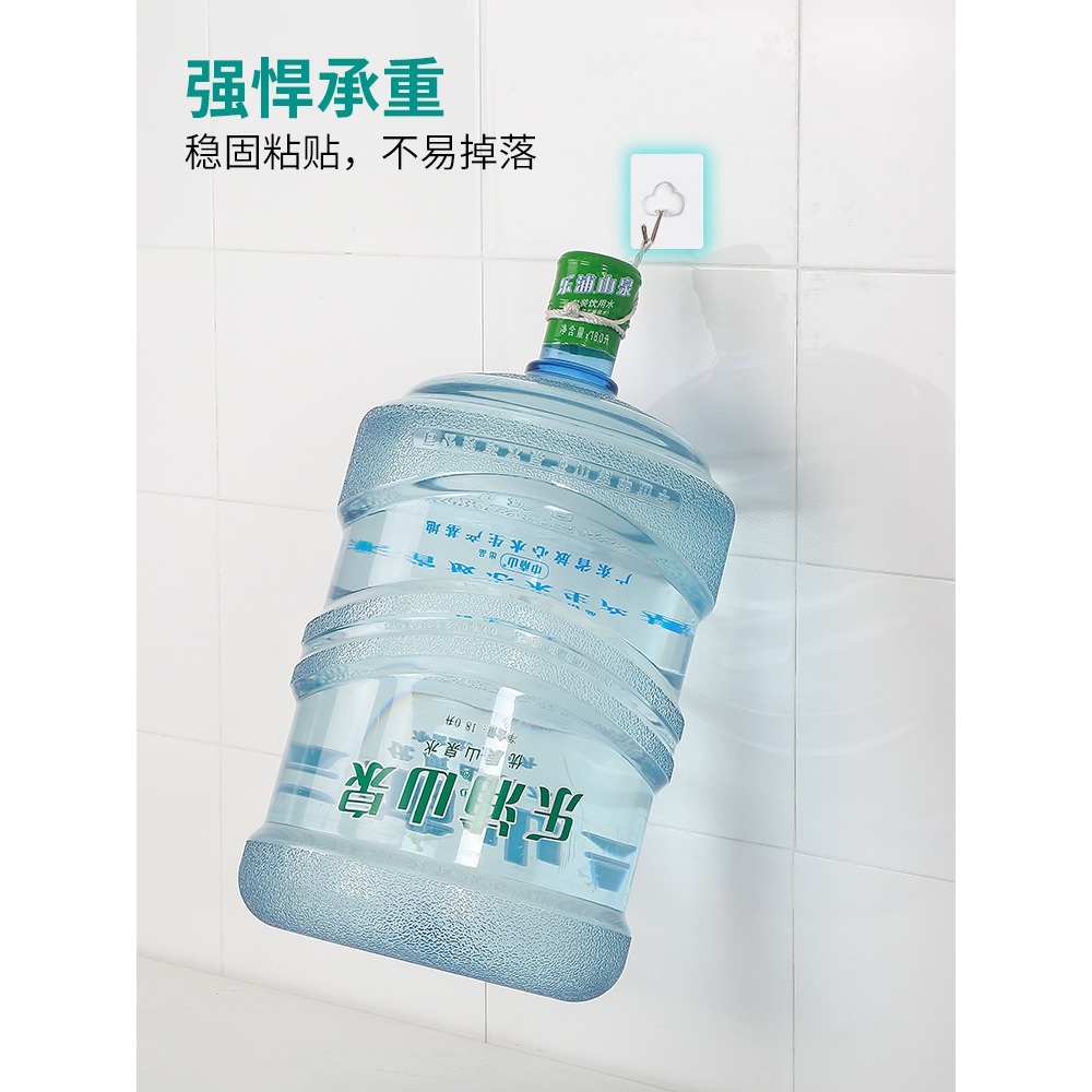 掛鉤強力粘膠貼墻壁壁掛勾廚房墻上吸盤無痕釘門後免打孔承重粘鉤-細節圖3