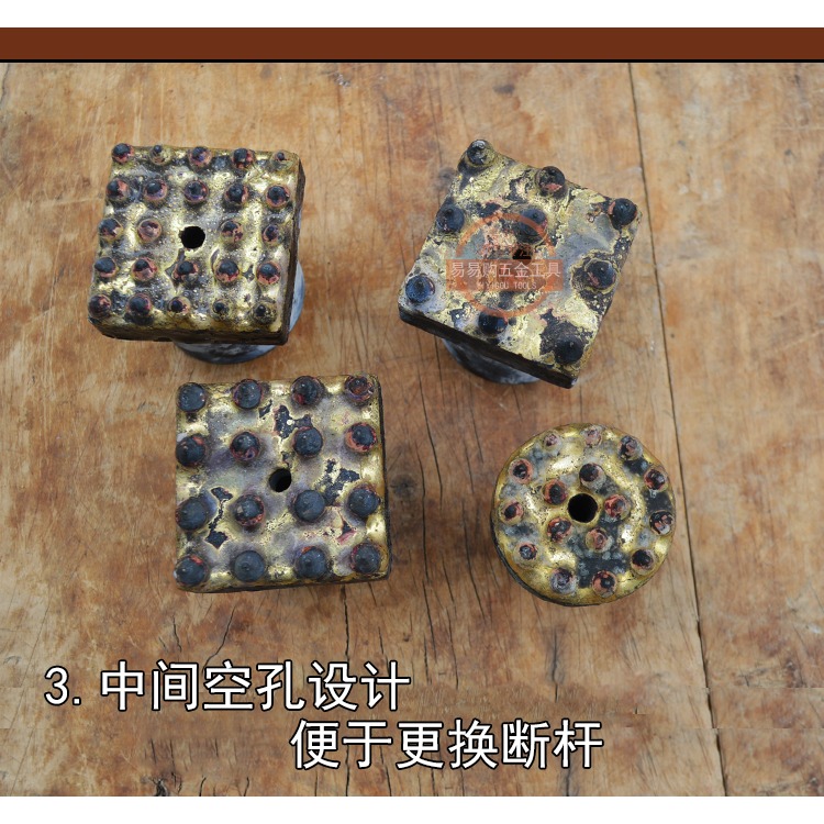 電鎬用合金頭花錘頭 砸花錘鑿子石材混凝土墻面鑿 工地鑿毛錘頭-細節圖5