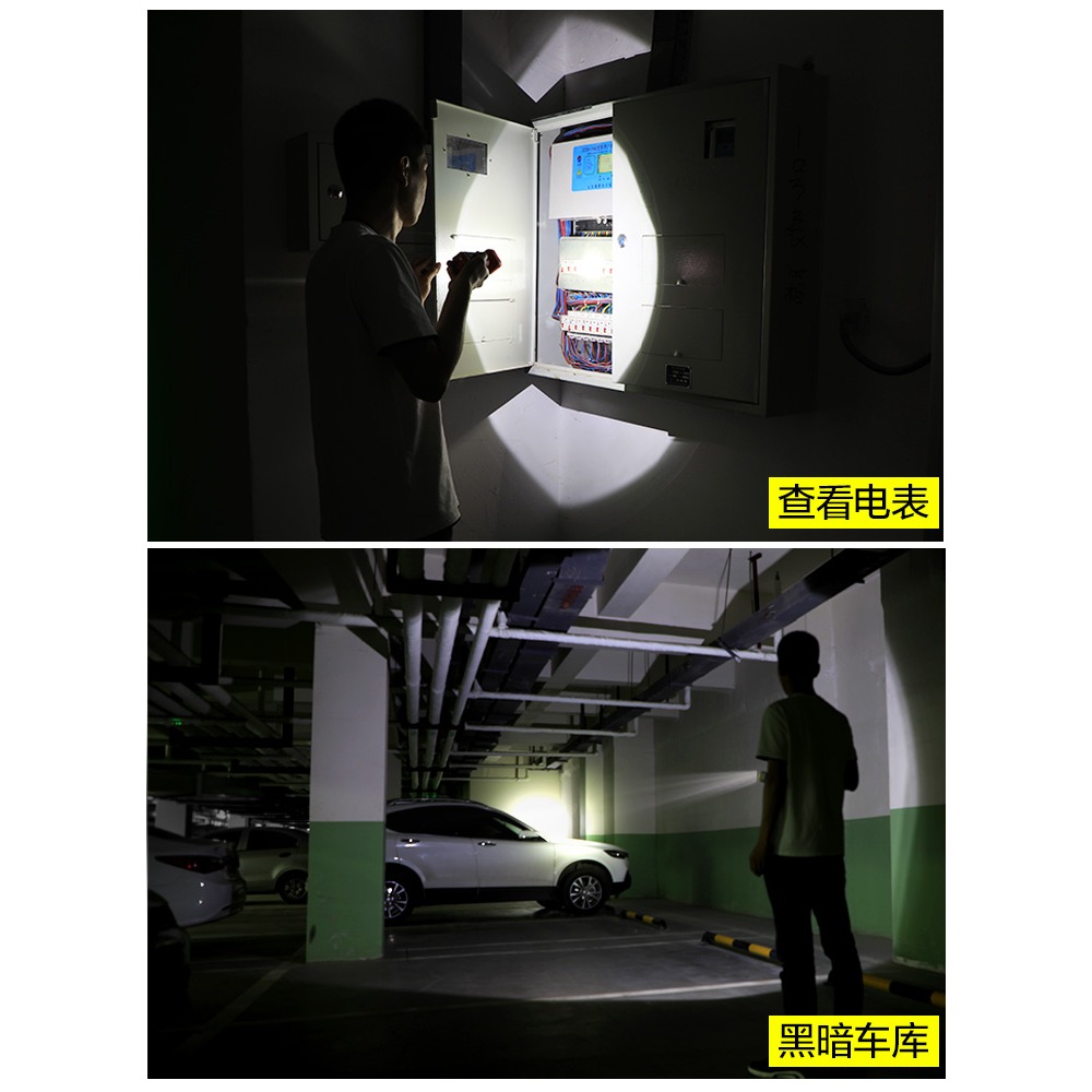 雅格可充電手電筒強光戶外超亮迷你小家用便攜式led耐用超長續航-細節圖3