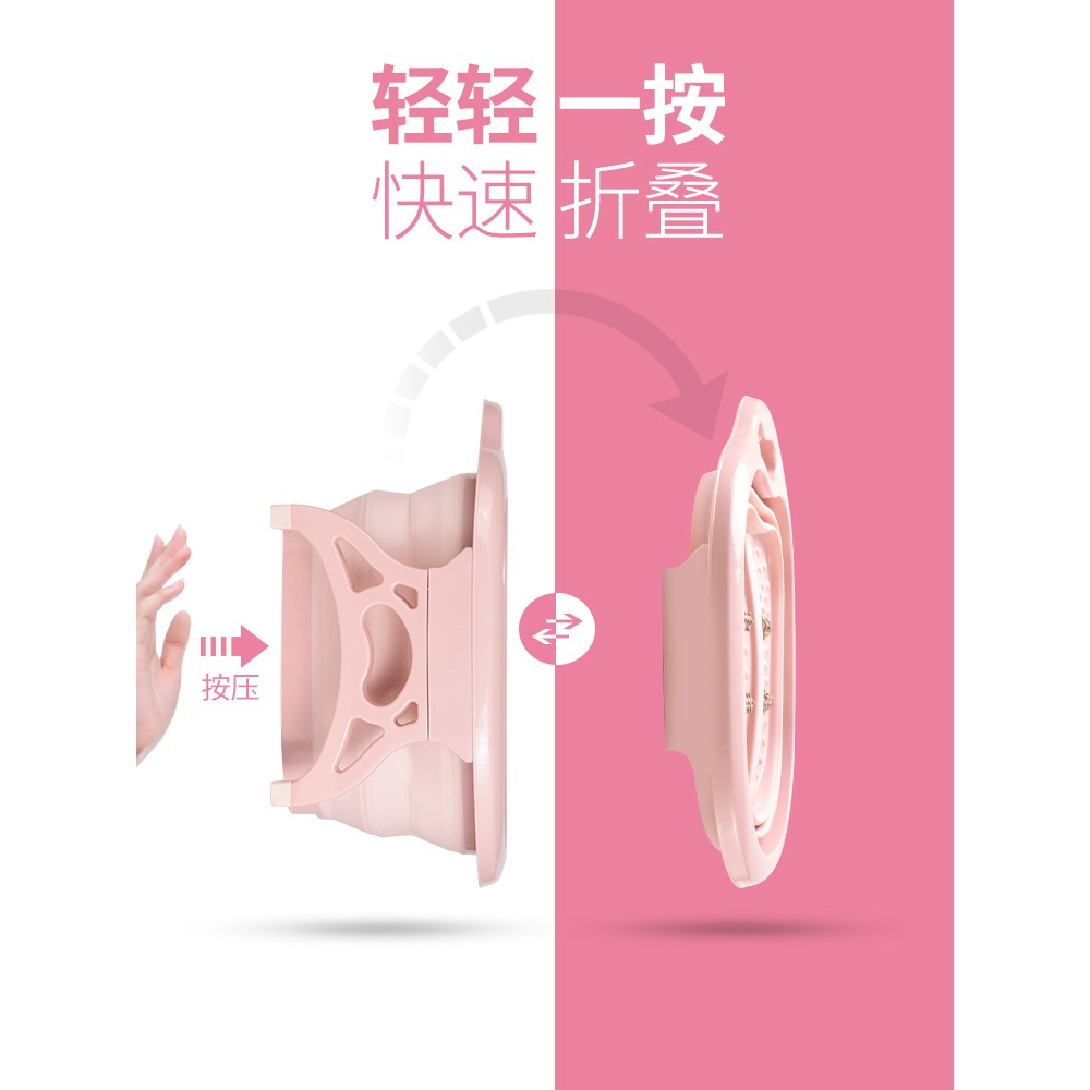 可折疊泡腳桶便攜式洗腳盆泡腳盆家用足浴盆塑料過小腿浸腳袋伸縮-細節圖3