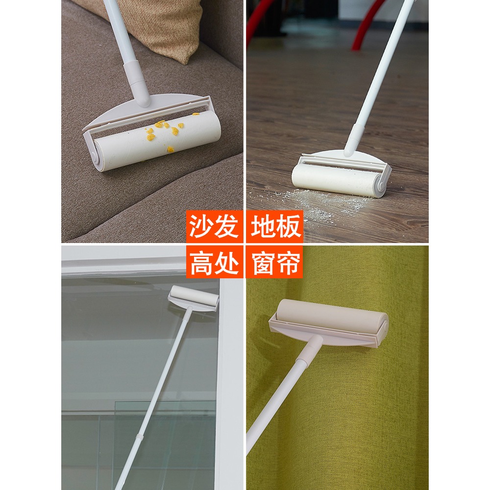 粘毛器滾筒式粘毛滾子沾毛滾筒紙家用替換紙粘紙滾撕紙粘筒滾筒大-細節圖5