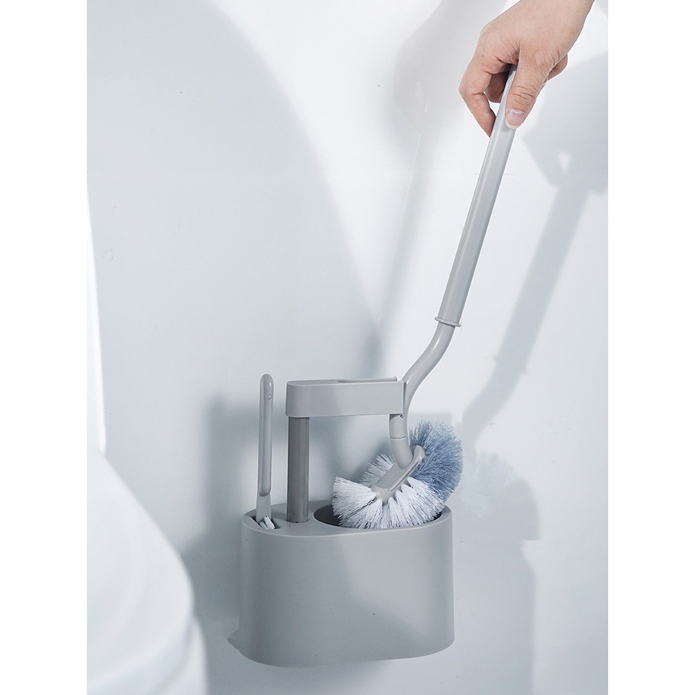 2只馬桶刷家用無死角清洗廁所套裝掛墻式潔廁衛生間洗便刷子坐便-細節圖4