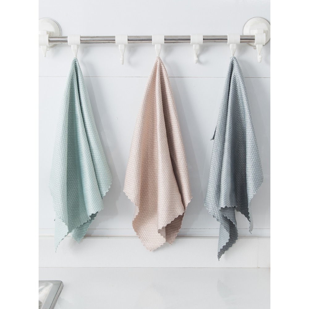 擦玻璃清潔布魚鱗抹布擦鏡子神器吸水無痕家用家務清潔擦桌子不留-細節圖4