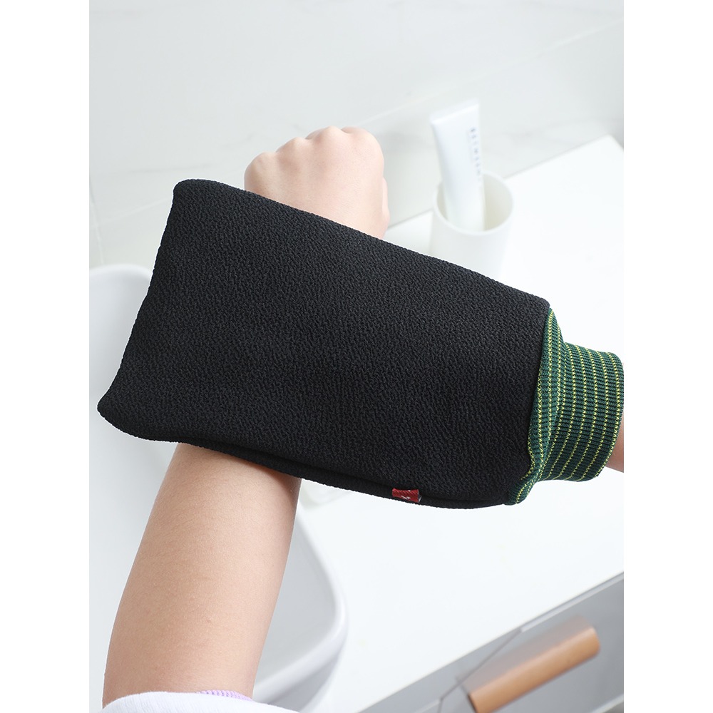 搓澡巾男士專用強力搓泥粗砂擦澡堂洗澡搓澡神器大號特粗加厚竹炭-細節圖2