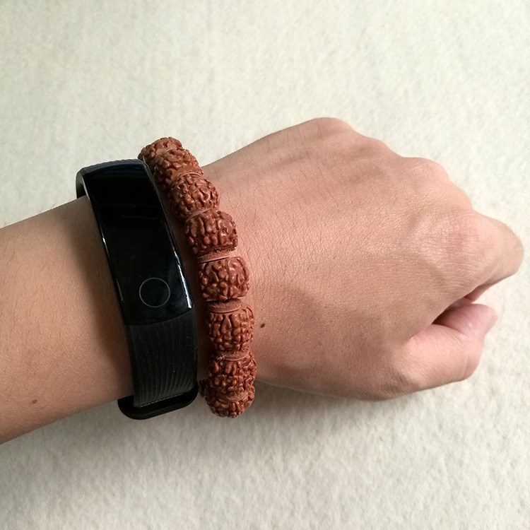 精選小金剛菩提子大尺寸藏式滿肉盤龍紋男女單圈手鏈文玩佛珠手串-細節圖4