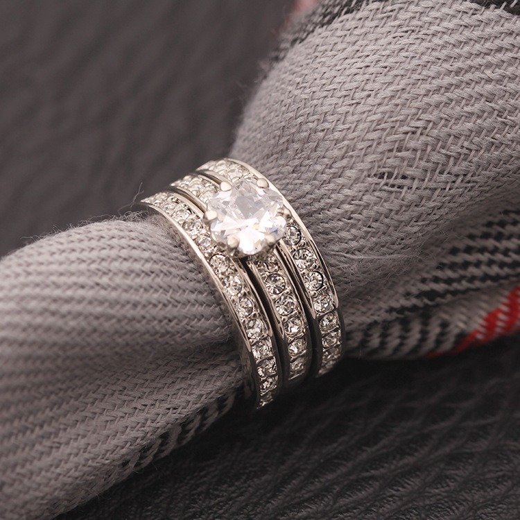 首飾品三環戒可分開戴食指戒女 一件代發戒指-細節圖2