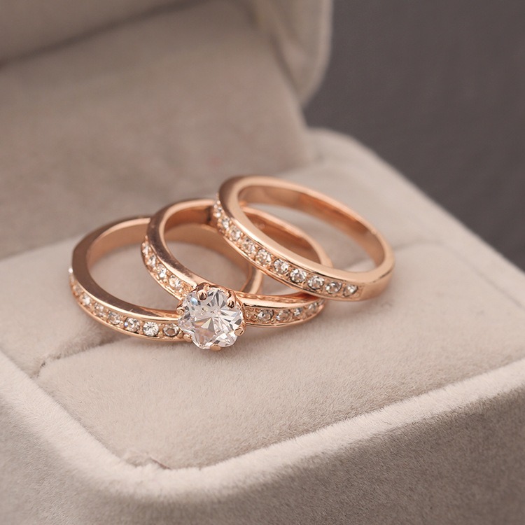 首飾品三環戒可分開戴食指戒女 一件代發戒指-細節圖3