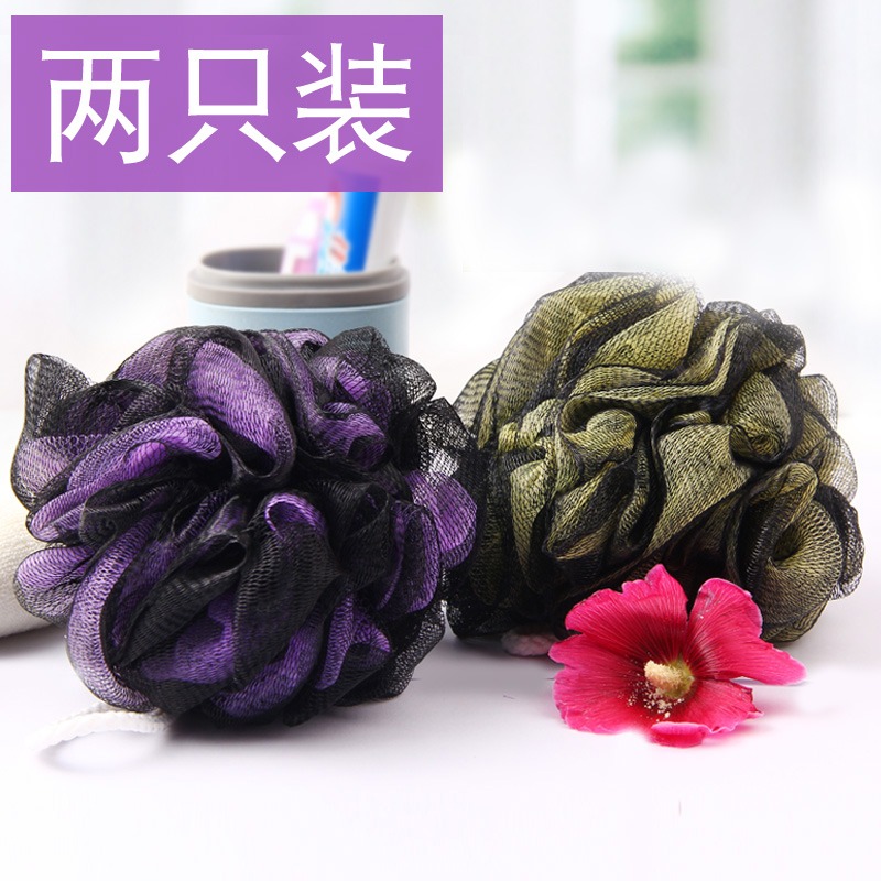 泡澡球洗澡沐浴球浴花可愛搓澡搓背起泡洗浴用品柔軟沐浴花洗澡巾-細節圖2