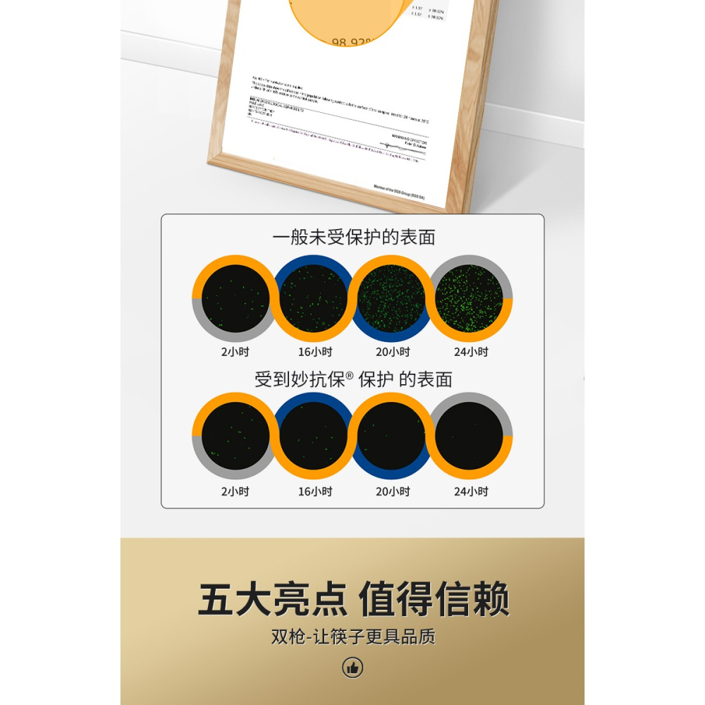 雙槍合金筷子防滑防黴快子家用耐高溫10雙骨瓷新款非不銹鋼實木-細節圖10