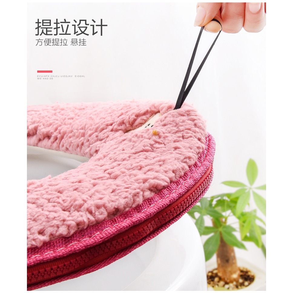 馬桶墊坐墊冬家用坐便器墊子套加厚卡通拉鏈坐便套馬桶坐墊圈通用-細節圖9