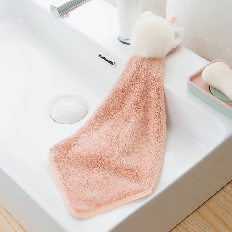 廚房擦手巾掛式可愛衛生間浴室加厚小毛巾幼兒園兒童吸水擦手毛巾-細節圖5