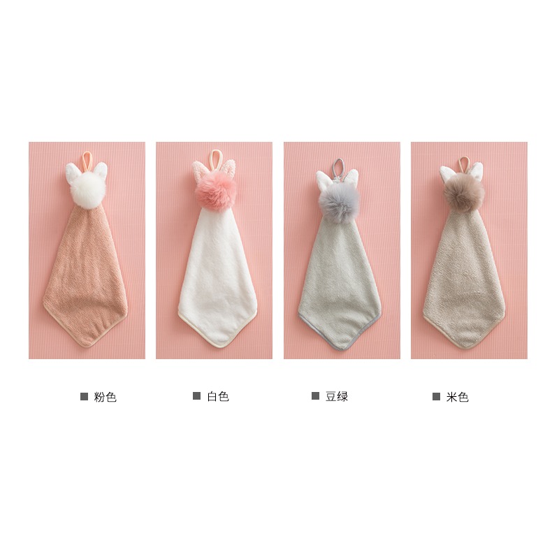 廚房擦手巾掛式可愛衛生間浴室加厚小毛巾幼兒園兒童吸水擦手毛巾-細節圖8